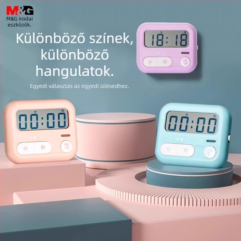 Elektronikus konyhai időzítő LED kijelzővel, ébresztő, akkumulátoron működő, modell ARC925L8