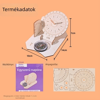 Fa napóra modell, DIY tudományos játék 7–14 éveseknek, márka Zhe chan, OEM logó
