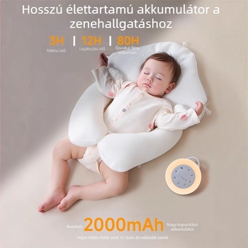 Noinco Bébi Fehérzaj Alvó Gép – Hordozható, Újratölthető, Időzítő és Zenei Funkciók, Kijelző Nélküli, Beépített Akkumulátor, Több mint 12 óra üzemidő, 500–800 mAh