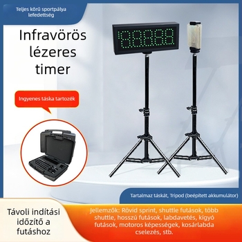 Infravörös elektronikus időmérő automata érzékelővel, vezeték nélküli, akkumulátoros működés, digitális kijelző, atlétika időmérés