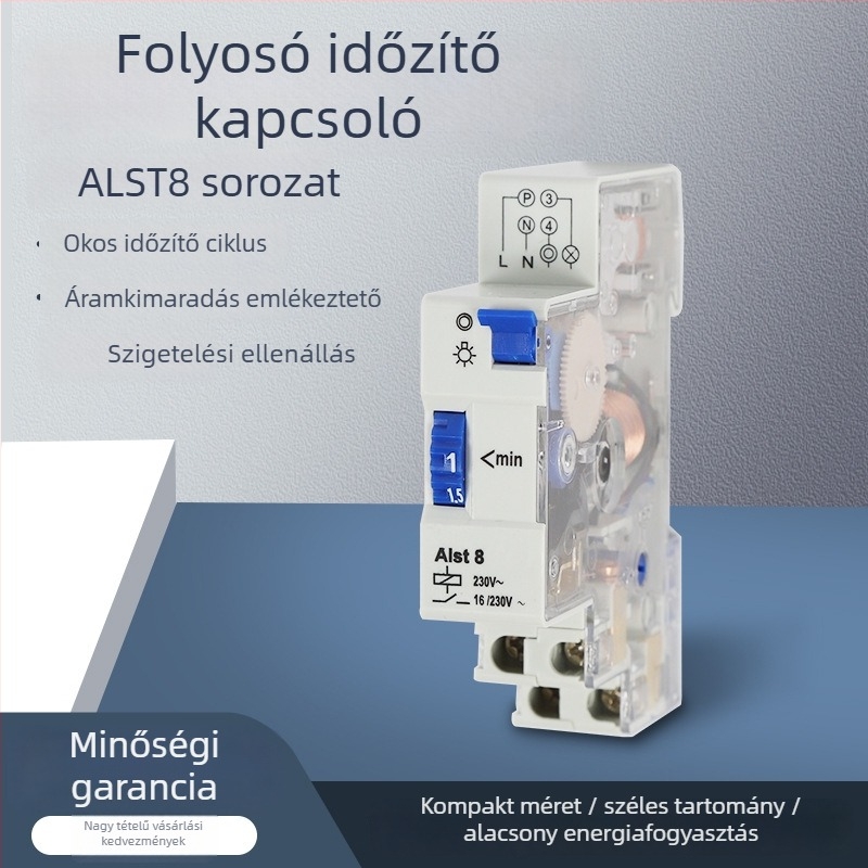 Mechanikus időzítő ALST8 TM-ST1 TM-ST7, hétperces időzítő kapcsoló