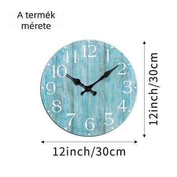 Fali óra CQ-2035 | Quarz Seiko mozgás | Fa számlap | Elemről működik | Kerek, egyszerű dizájn