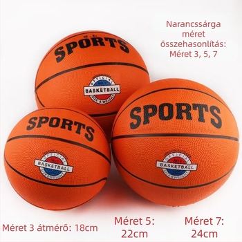 Gumi kosárlabda iskolai edzésre No.3/4/5/7 – Eredet Zhejiang; logó nyomtatása elérhető