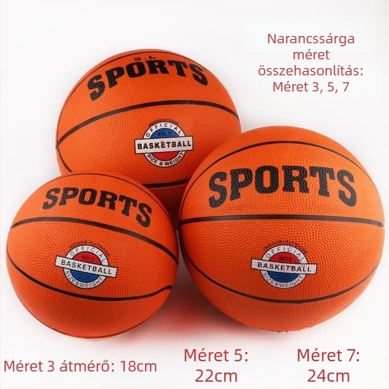 Gumi kosárlabda iskolai edzésre No.3/4/5/7 – Eredet Zhejiang; logó nyomtatása elérhető