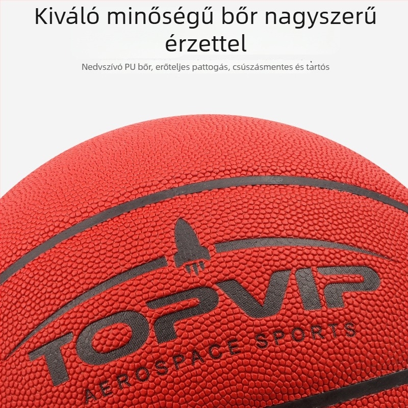 TOPVIP PU kosárlabda, méret 7, kültéri versenylabda – felnőtteknek és diákoknak