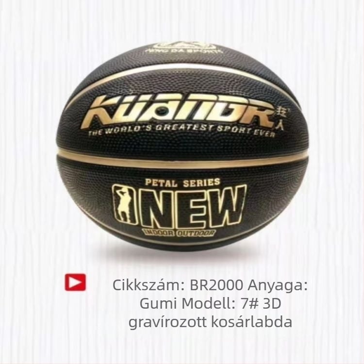 Mad Man 7-es méretű gumikosárlabda – beltéri és kültéri edzéshez