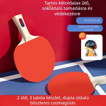 Venezon asztalitenisz ütő vízszintes fogással, poplar alaplemez, reverse glue gumi, testreszabható logó