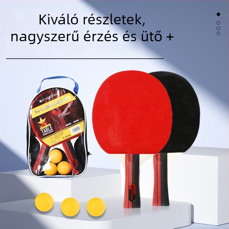 Venezon asztaliteniszütő készlet – professzionális kategória, poplar alaplemez, reverse glue típusú gumi, horizontális ütő