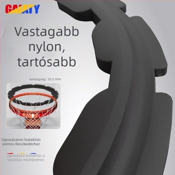 Edzéshez használt kosárgyűrű-csökkentő — levehető, hordozható, beltéri és kültéri használatra, nylon, 1.6 kg, csomagolás 50x50 cm, kód sxlk-001, alkalmas kosárra, röplabdára és más labdajátékokra