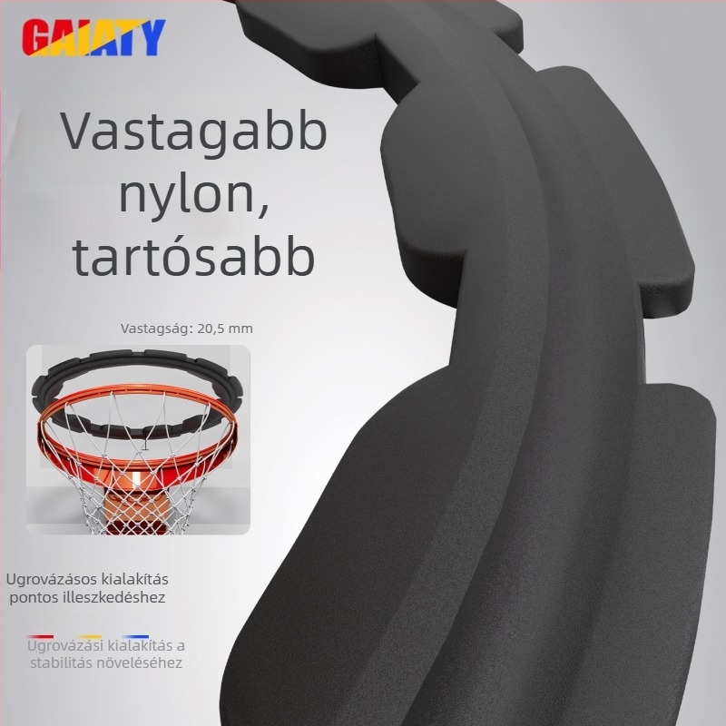 Edzéshez használt kosárgyűrű-csökkentő — levehető, hordozható, beltéri és kültéri használatra, nylon, 1.6 kg, csomagolás 50x50 cm, kód sxlk-001, alkalmas kosárra, röplabdára és más labdajátékokra