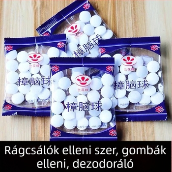 Páratartó golyók rovarriasztó és gardrób illatosító, kámfor golyó