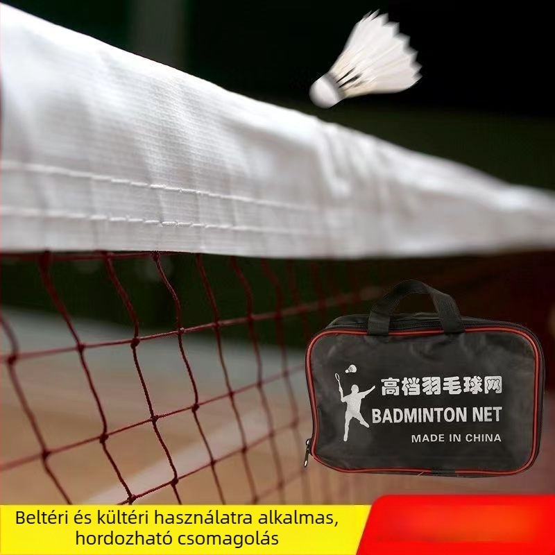 Bádminton háló (Profesionális, beltéri/kültéri, hordozható, standard)