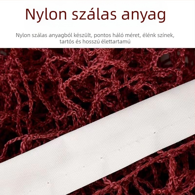 Bádminton háló (Profesionális, beltéri/kültéri, hordozható, standard)