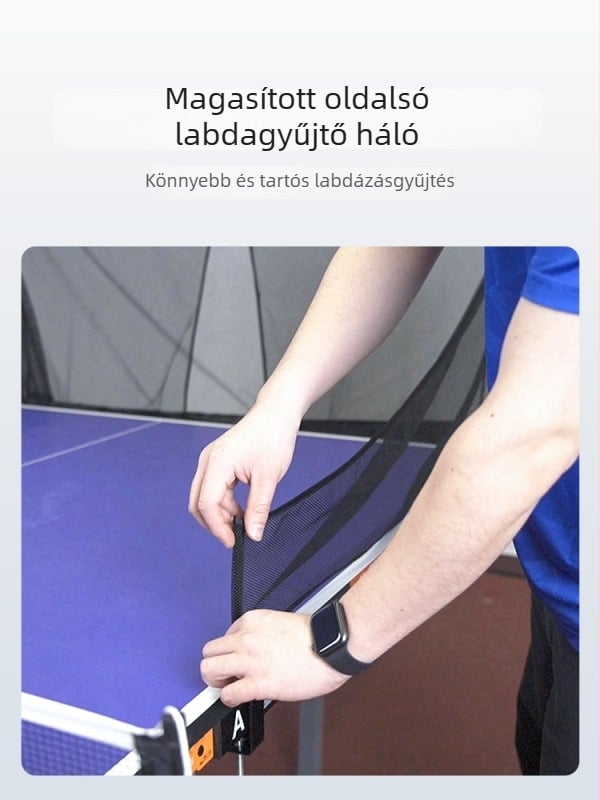 Hordozható asztalitenisz labdák tartója hálóval