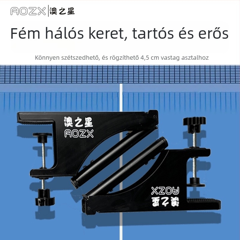 Könnyen hordozható asztali tenis háló állvánnyal – standard asztalokhoz, univerzális kompatibilitás