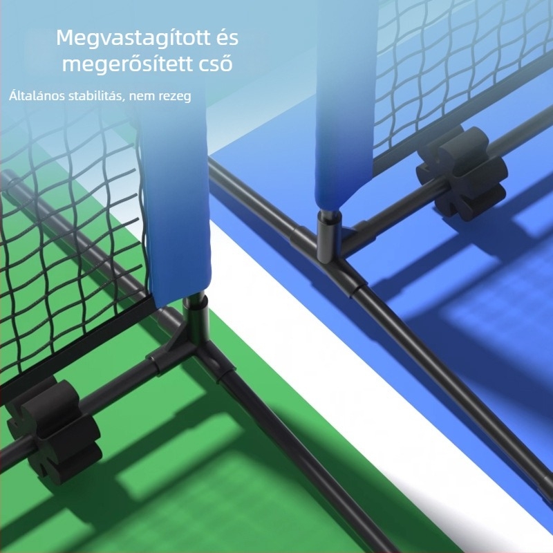 Pickleball hálóoszlop, összecsukható és mozgatható, kültéri használatra, 2 kg, Hasago