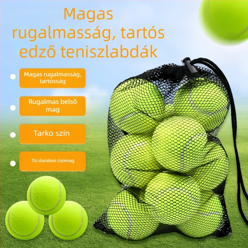 Wynison edzés tenislabda — nagy rugalmasságú, tartós, logó nyomtatás, testreszabás (Márka: Wynison; Anyag: kémiai szál; Logo nyomtatás: elérhető; Személyre szabás: elérhető)
