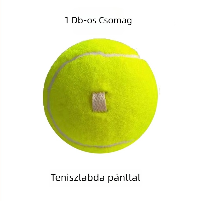 Tenisz edző egyéni gyakorláshoz rögzített kötéllel, rugalmas visszacsatolási zsinórral és labdával, kémiai rostból készített