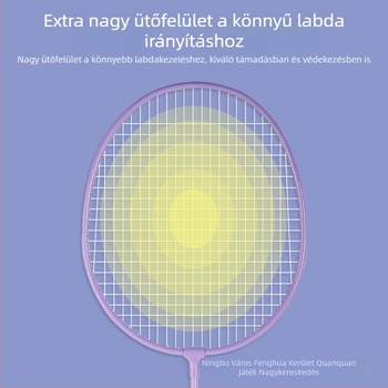 Adler vas ötvözetű tollaslabdaütő, dupla ütő versenyzéshez és edzéshez, standard specifikációk