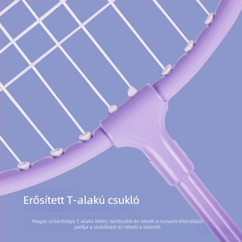 Adler vas ötvözetű tollaslabdaütő, dupla ütő versenyzéshez és edzéshez, standard specifikációk