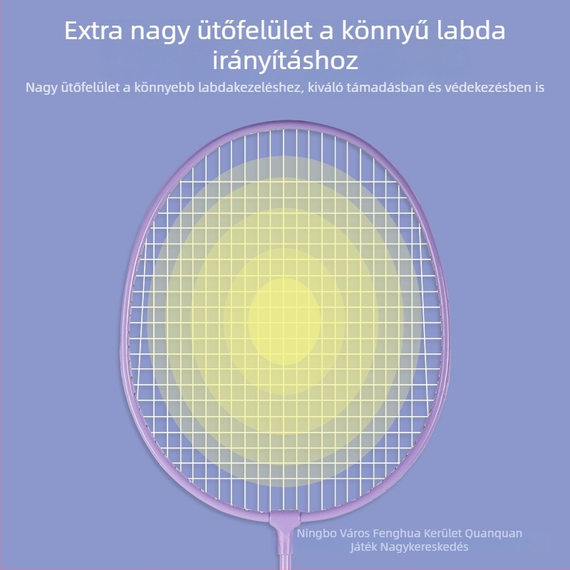 Adler vas ötvözetű tollaslabdaütő, dupla ütő versenyzéshez és edzéshez, standard specifikációk