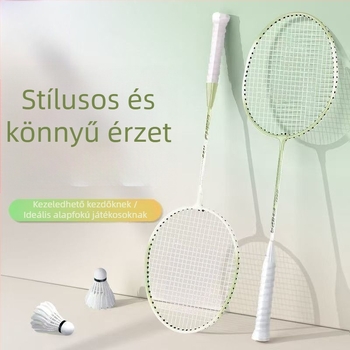 Tollaslabdaütő, karbon szálas keret, kettős ütő készlet, súly 95–100 g, közvetlen ütés, közepes keménység