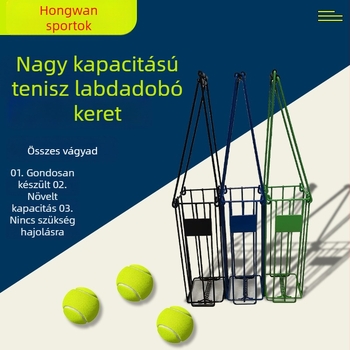 Automatikus teniszlabda gyűjtő kocsi - testre szabható feldolgozás; alkalmas edzéshez, kültéri sportokhoz, tenishez és tollaslabdához, valamint más labdajátékokhoz