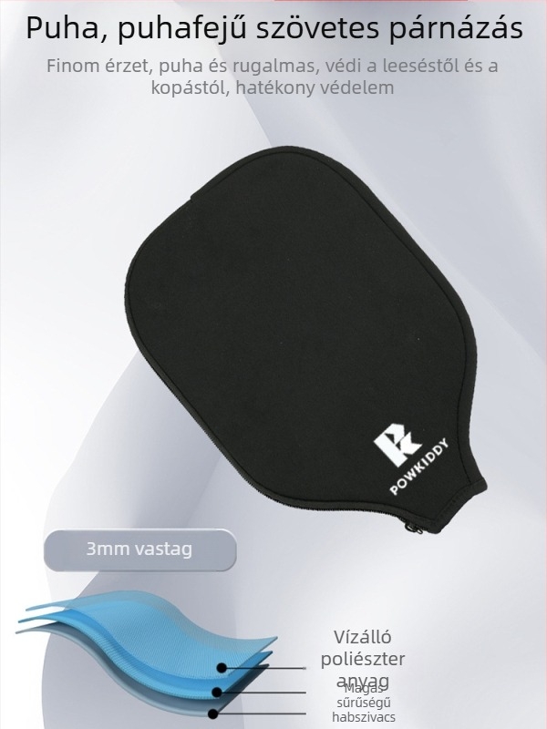 POWKIDDY teniszütő tároló tok — Anyag: Diving fabric; Alkalmas: Tenisz; Testreszabás: Igen; Privát márkák: Igen; Márka: POWKIDDY