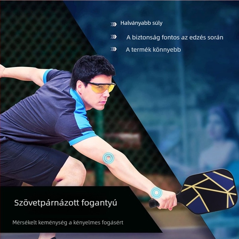 Pickleball ütő LEATOU (Anyag: Fiberglass; Testreszabás: Igen; Kosárlabda-edzésekhez; Teniszhez is alkalmas)