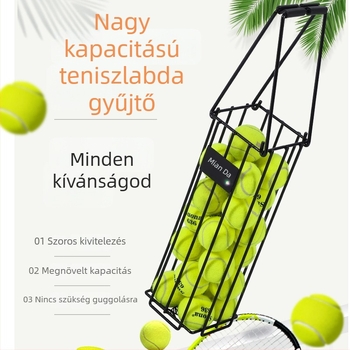 Hordozható teniszlabda-gyűjtő – acél váz, Mianda márka, privát címke lehetőség