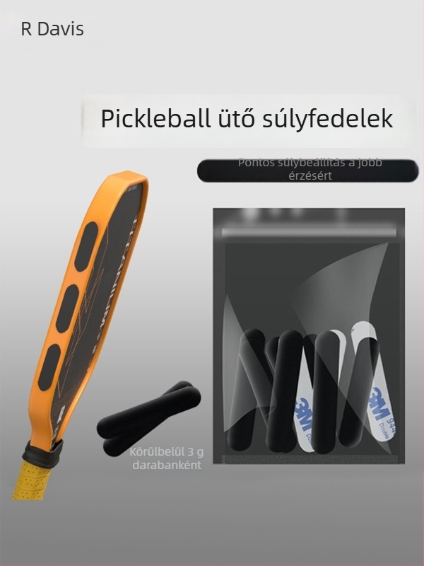 Pickleball ütő súlyozó matrica 3M ragasztóval, önragasztó ólomlemez, szénszálas, Devils márka, testreszabható