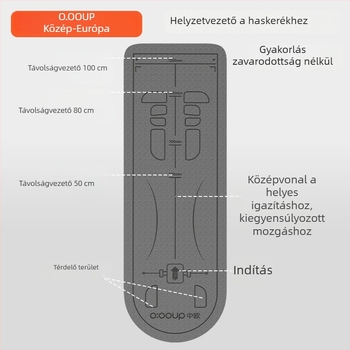 Hasizomkerekhez készült jelzett alátét, térdkímélő párna, jóga és otthoni edzéshez, csúszásmentes és extra vastag