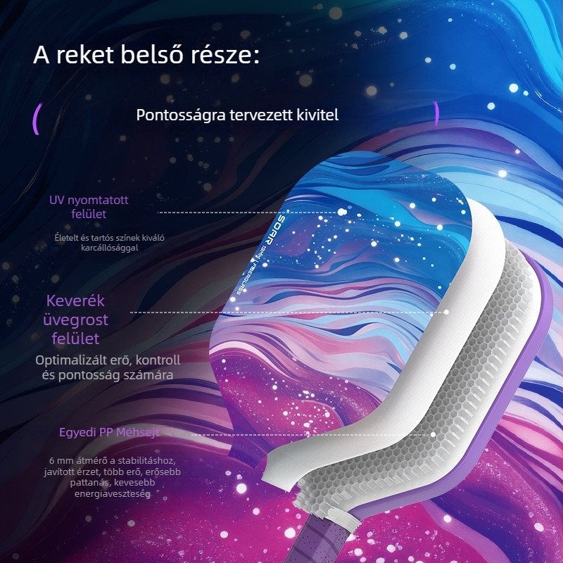 Joysent üvegszálas pickleball ütő, 220 g