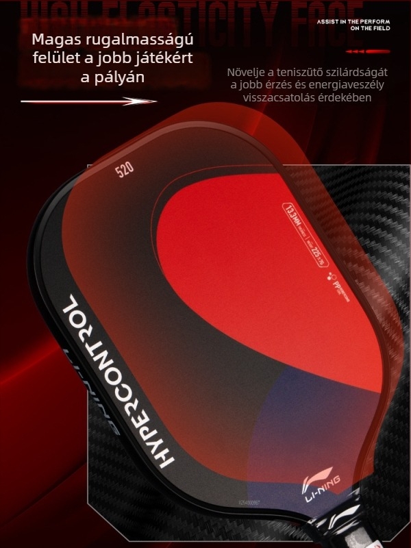 Lining Li Ning pickleball ütő készlet — 520 korlátozott kiadás, páros stílus, üvegszálas, súly 220–225 g