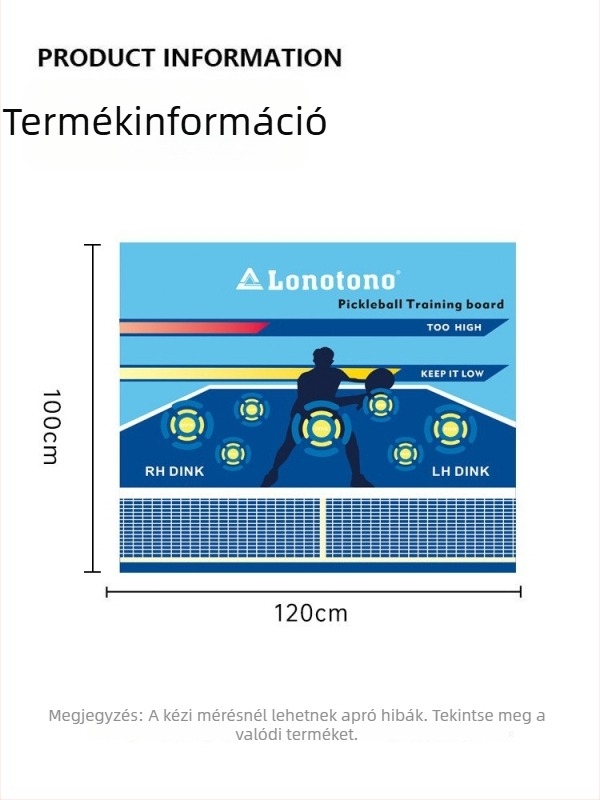 Pickleball edző falikép matrica – kezdőknek, falra célzó edzés; Márka: Other; Anyag: Paper; Súly: 700±