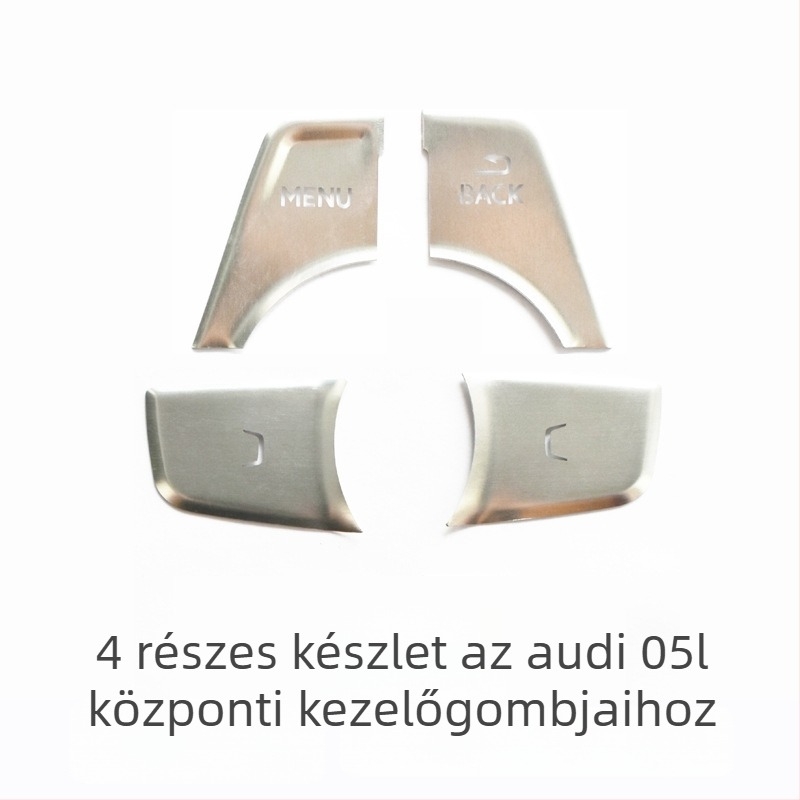 Audi Q5L dekorált központi gomb a 1-gombos indításhoz és elektromos kézifékhez — alumíniumötvözet, logó nélkül, testreszabás nélkül