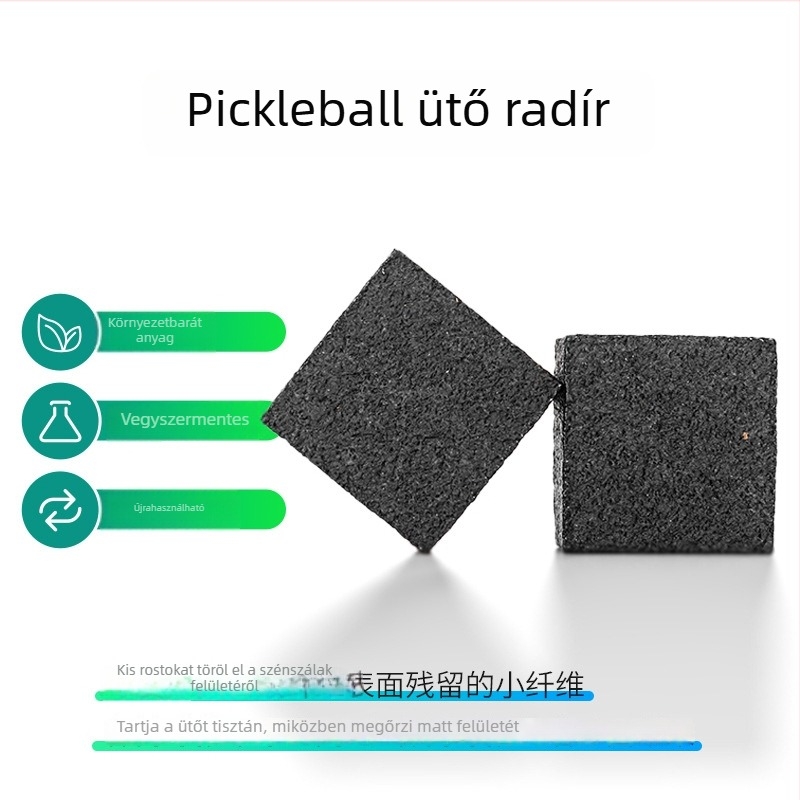 Pickleball ütő tisztító radír, hordozható gumírozott tisztító eszköz, Tömeg 56,4 g, Anyag: gumi, OEM testreszabás