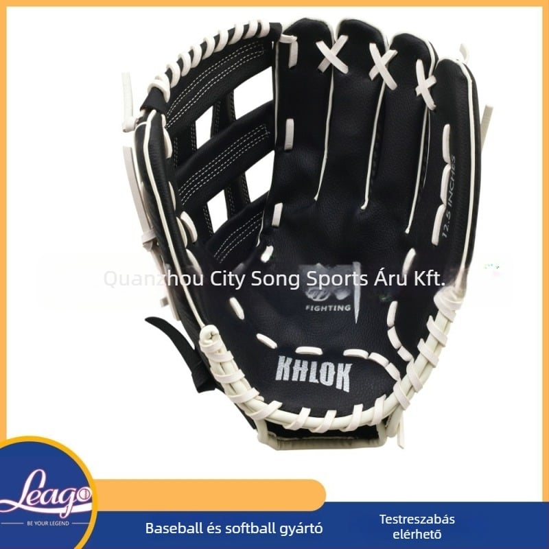 Khlok PVC softball kesztyű - Gyémánt mintával, balkezes használathoz, 280 g