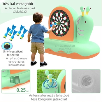 Felfújható csiga cél — PVC dobálós játék 4–6 éveseknek