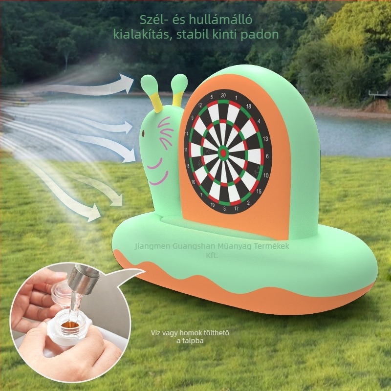 Felfújható csiga cél — PVC dobálós játék 4–6 éveseknek