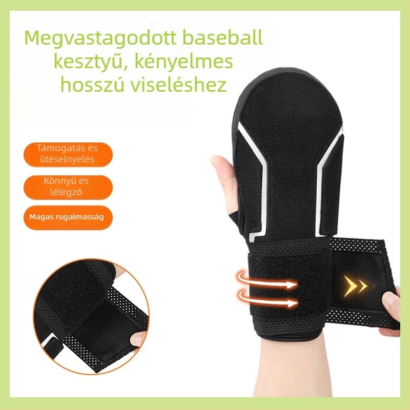 Ifjúsági ujjak nélküli edző kesztyűk softball/baseballhoz, neopren tenyérvédő