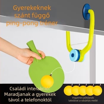 Adwin függő szem-tréner asztali teniszehez – beltéri szenzoros edzés a kéz–szem koordinációhoz, rajzfilmfigurás gyerekjáték. Anyag: PP; Nyomtatott logó: Igen; Testreszabhatóság: Igen