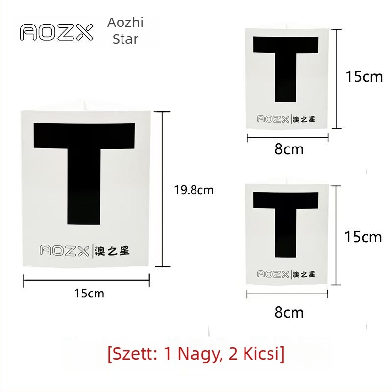 Asztalitenisz-bíró T-kártya (T alakú) kartonból