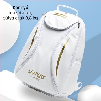 Badminton/tenisz hátizsák felnőtteknek – 3 ütő kapacitás, PU vízálló anyag, Ywyat logó