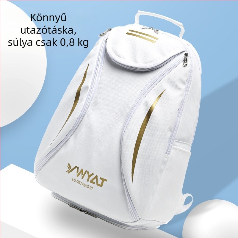 Badminton/tenisz hátizsák felnőtteknek – 3 ütő kapacitás, PU vízálló anyag, Ywyat logó