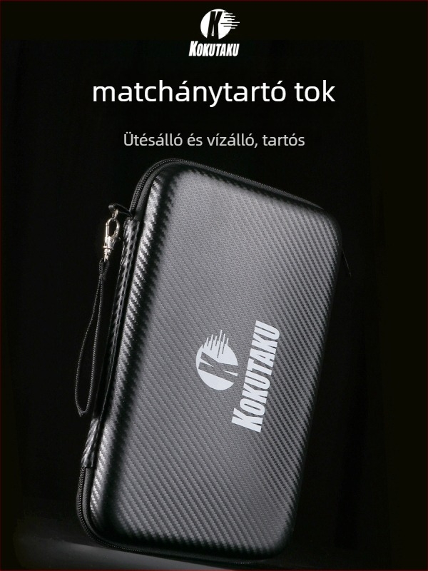 Kokutaku merev, négyszögletes pingpongütő táska, nagy kapacitású, hordozható, vízálló, Oxford anyag