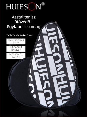 Huieson/huisheng asztali tenisztáska — Oxford anyag, nyomtatott logó, hátizsák-stílusú sportkiegészítő asztaliteniszhez