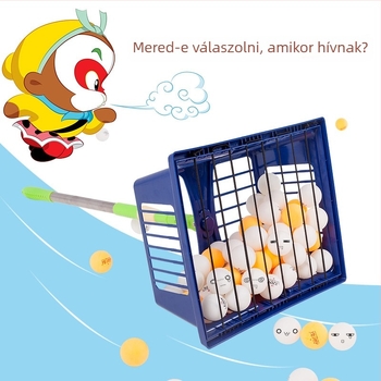 Asztalitenisz-labda gyűjtőgép, nagy kapacitás, könnyű, anyag: selyem virág