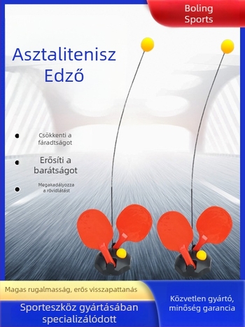 Asztalitenisz-edzőjáték rugalmas tengellyel – Bazelle ABS ütő, testreszabás elérhető