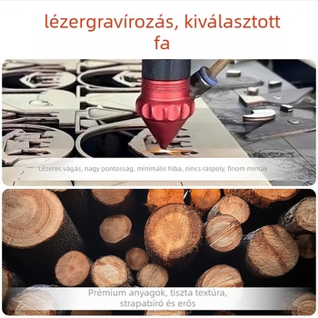 Fából készült 3D puzzle ping-pong pisztoly formájú játék, DIY testreszabható, OEM logó, többfunkciós